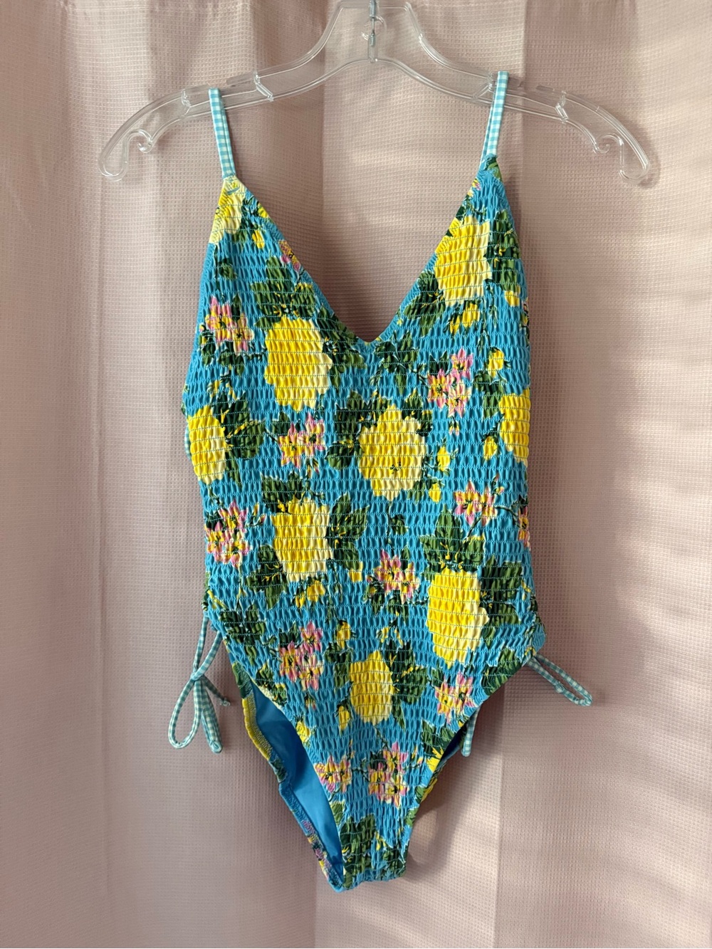 Aerie Blue Floral One-Piece Swimsuit